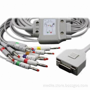 Fukuda Me 10 Leads EKG Cable, Banana